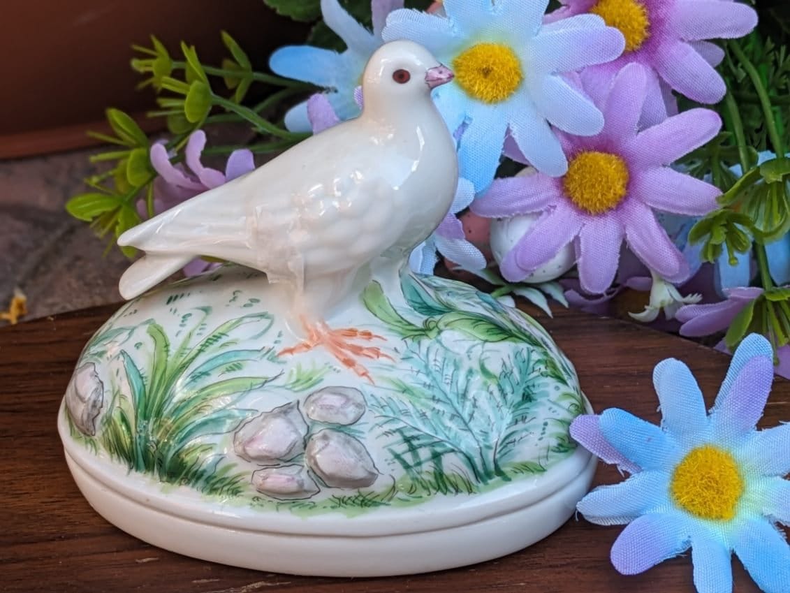 Limoges 花柄ボックス 陶磁器 Limoges Trinket Box Cherry Blossoms - Etsy
