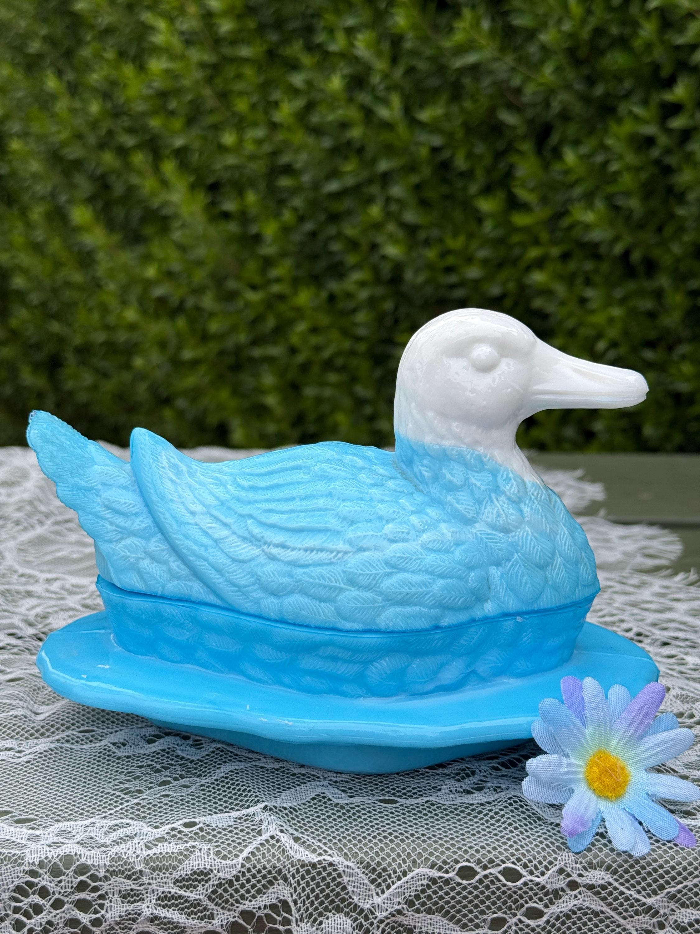 Fenton Opaque Blue - Etsy