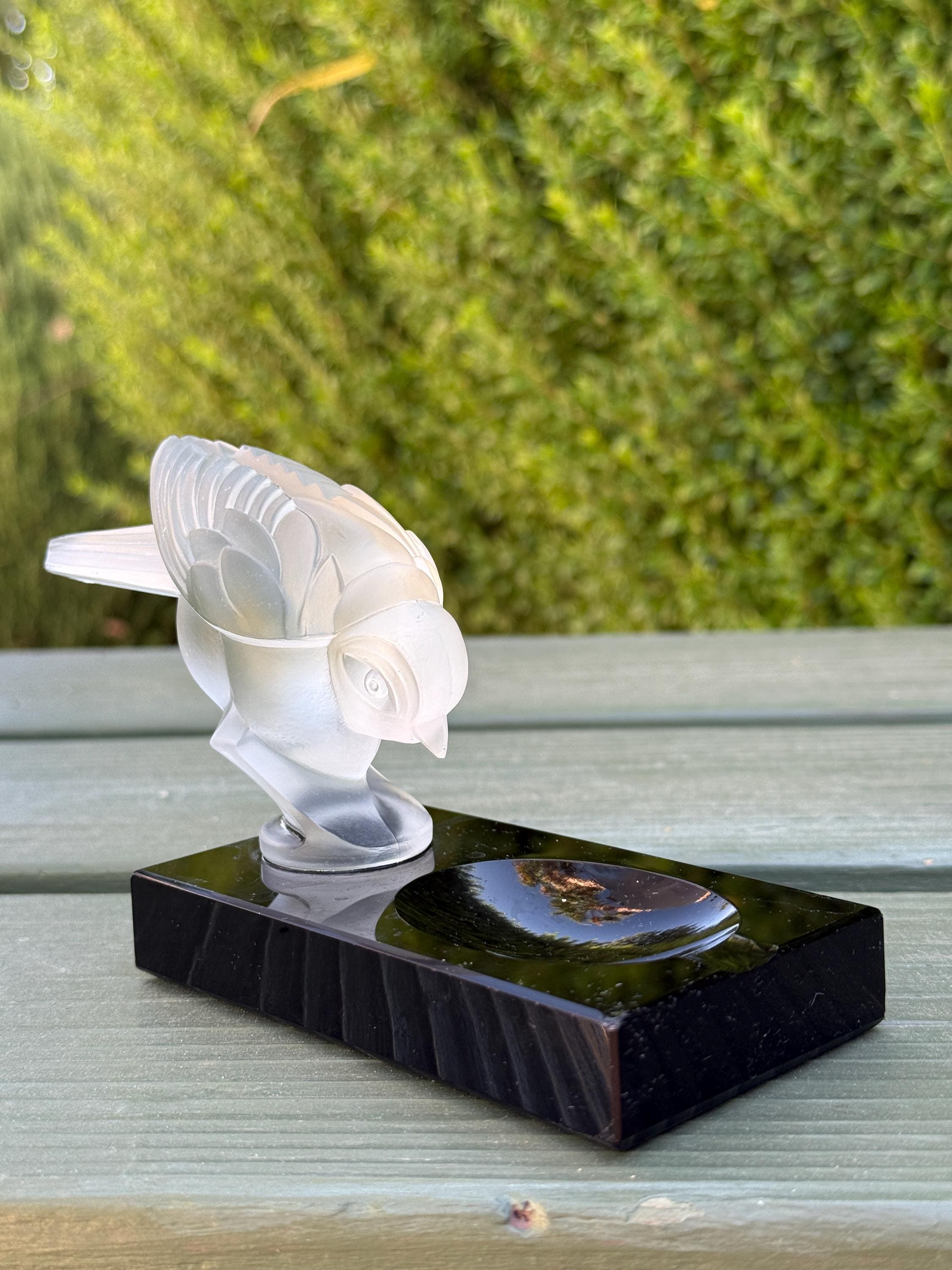ラリック Lalique 帆船の書かれた灰皿 ラリック Lalique 帆船の書かれた灰皿 ルネ・ラリック「灰皿：灰皿