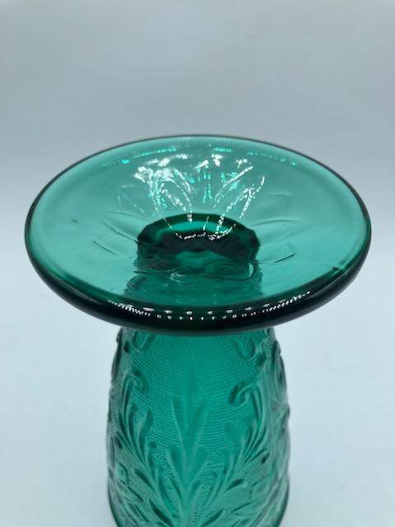 199398 Tiara Sandwich Spruce Green Glass Dinner Plate/salad Etsy