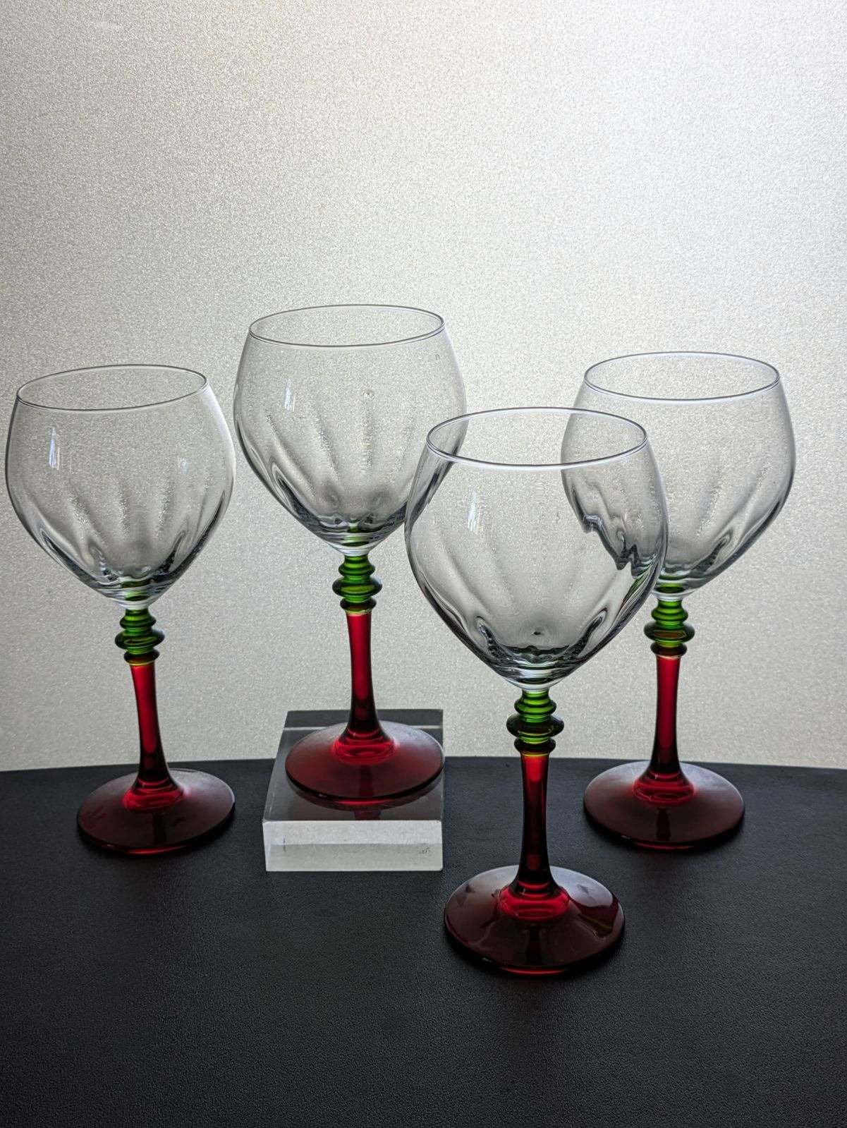  WHOLE HOUSEWARES, Champagne Flute Set of 4, Hand Blown  Italian Style Crystal Clear Glass with Stem