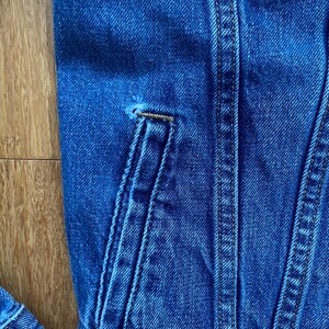 Upcycled Jean Jacket w/Vintage Quilt Back image 10