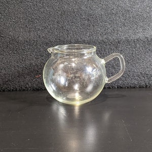 Small Hand Blown Glass Pitcher Creamer