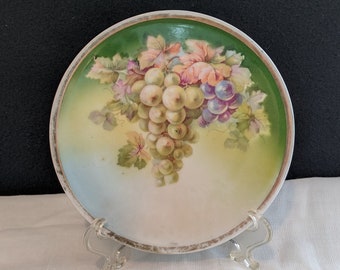 Plato de porcelana dulce de 6" con uvas