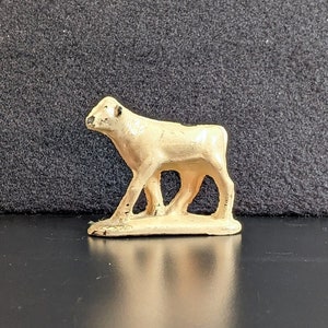Old Plastic Toy Cow Figurine