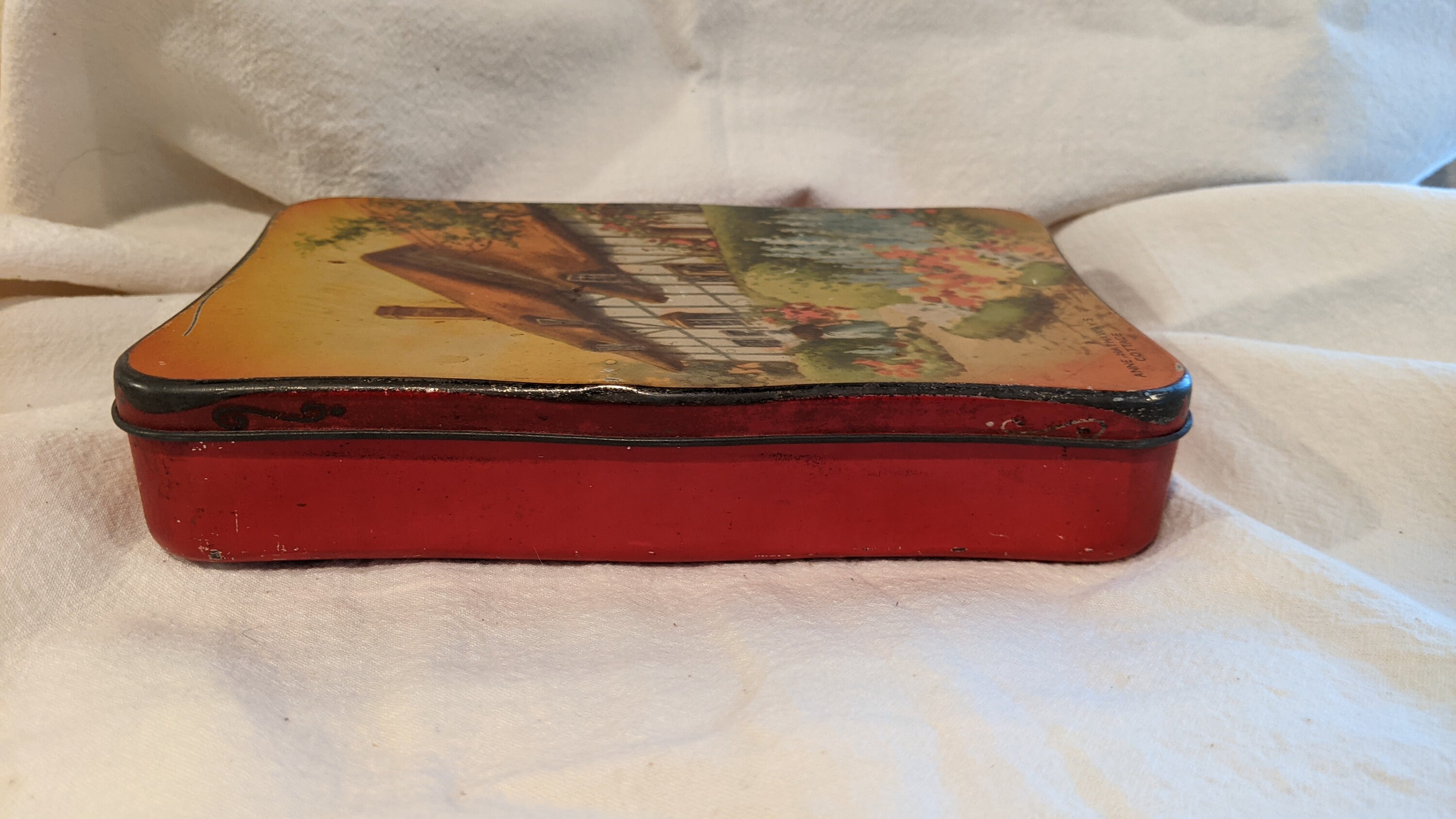 Old Riley Brothers Toffee Candy Tin Anne Hathaway Cottage Etsy