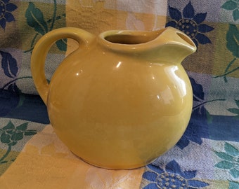 Glazed Ceramic Ball Shaped Pitcher