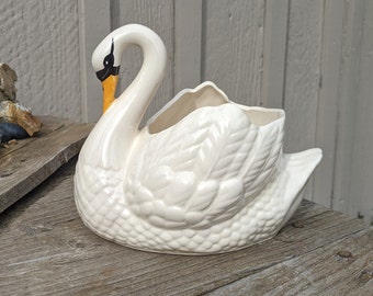 Ceramic Swan Planter