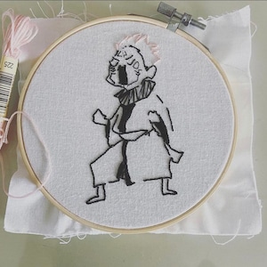 Ryomen Sukuna Embroidery 5” Hoop