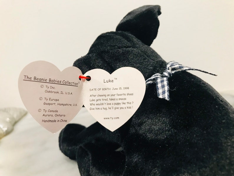 Rare Retired TY LUKE Beanie Baby 1998/1999 With MANY Tag Errors