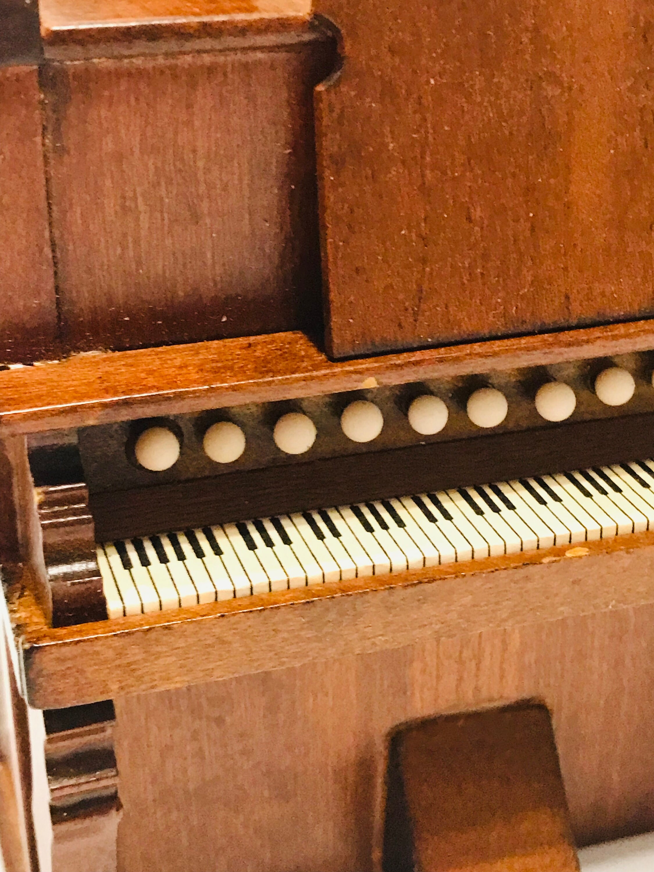 Vintage Stackman Miniature Pump Organ 1:12 Wood Musical Box Dollhouse ...