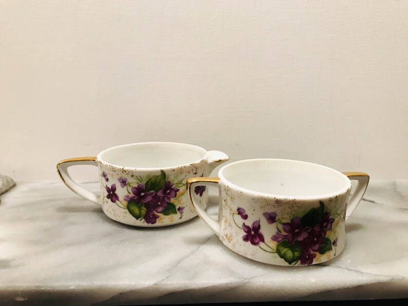 Rare Stackable Teapot Creamer & Sugar Bowl Set by Lefton Hand Etsy