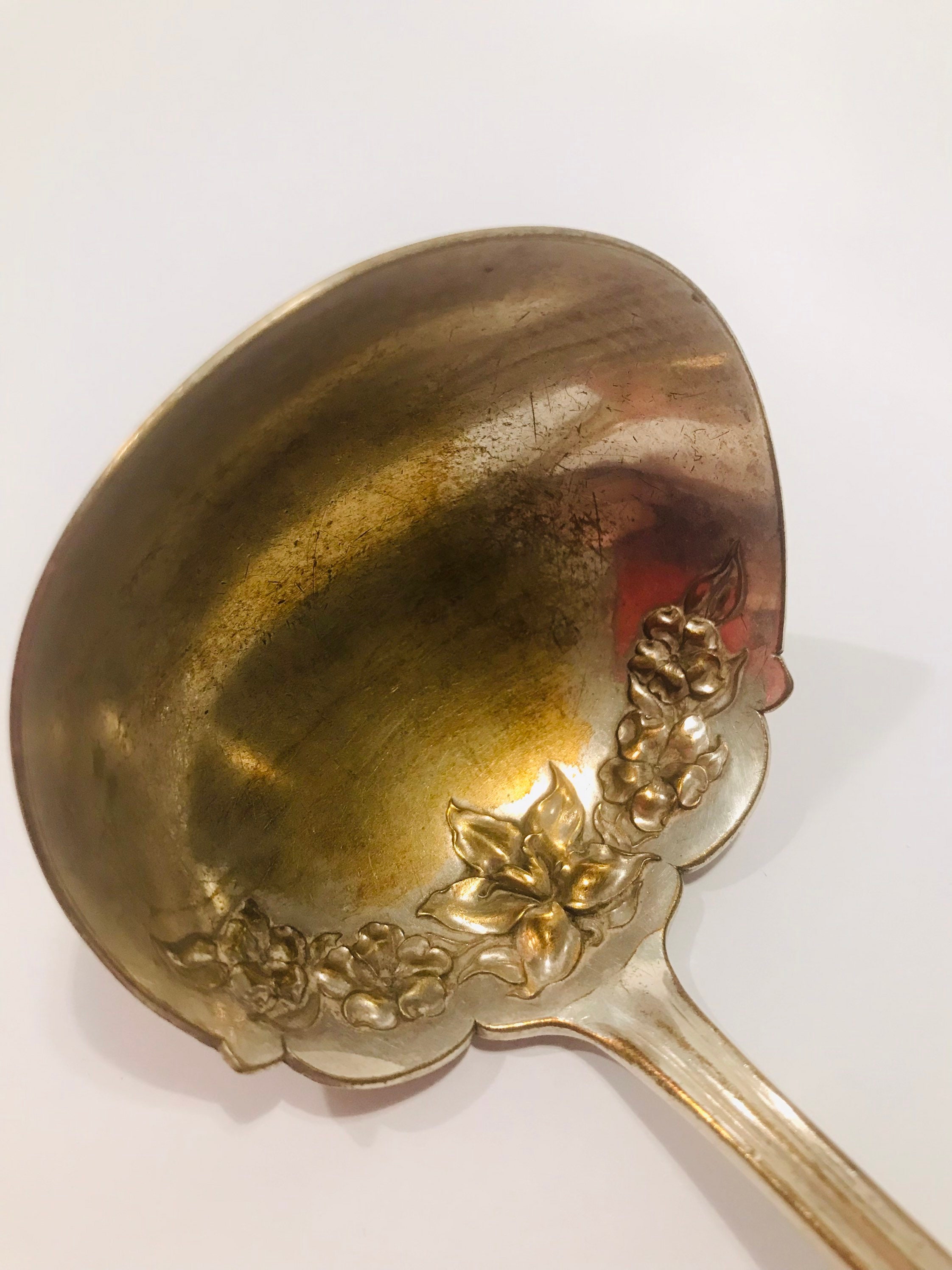 Antique William Rogers Spoon Ladle Silver Plated W. R. & Cross Etsy