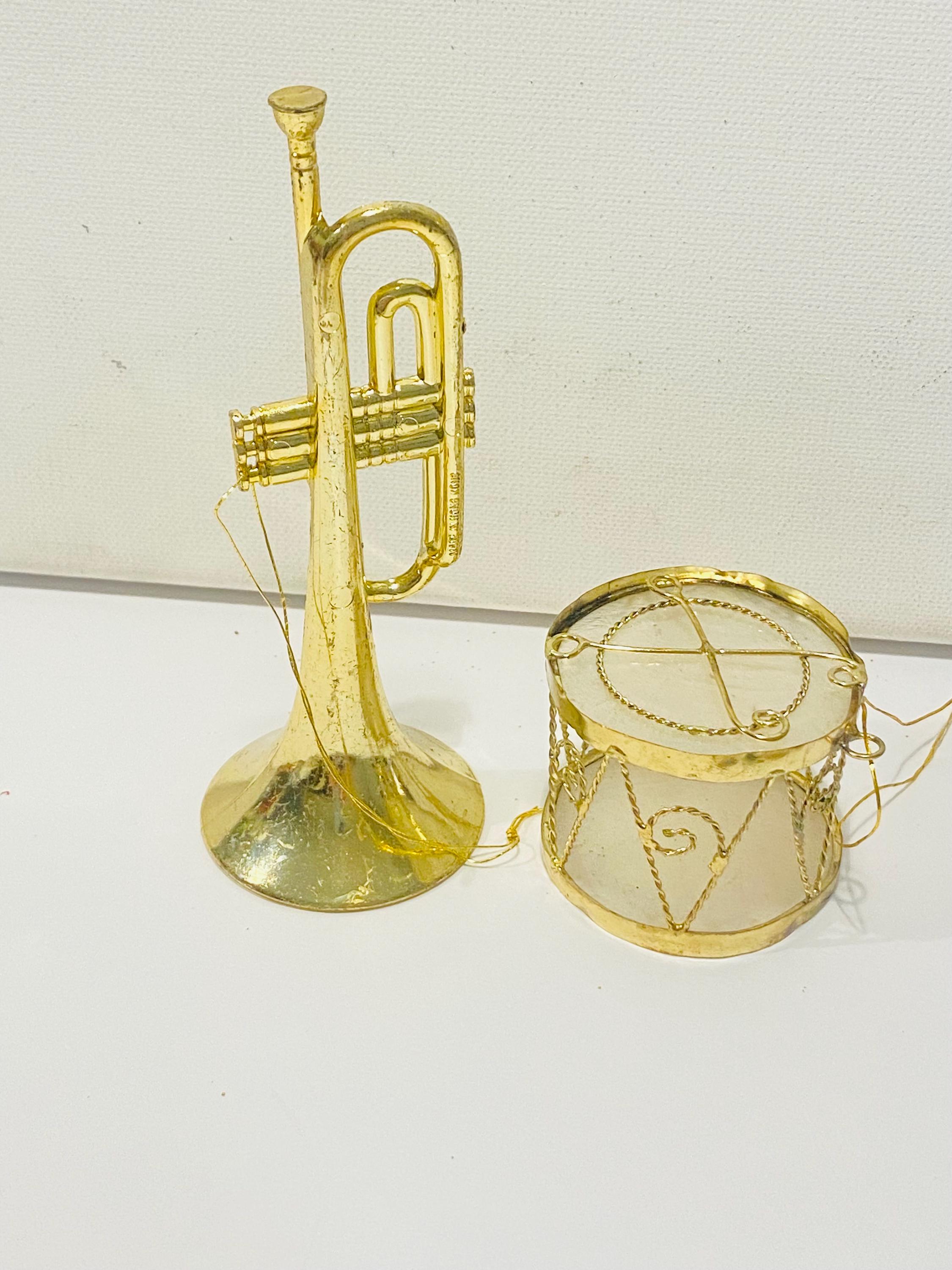 【55dice さま】 vintage ornament ❀ トランペット Vintage Musical Instrument Ornaments - Etsy