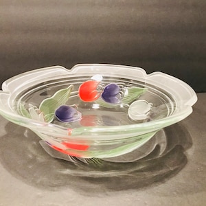 Tulip Salad Clear Bowl 11”