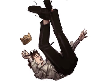 Chuuya lo atrapará 7x7 print (Dazai Osamu BSD)
