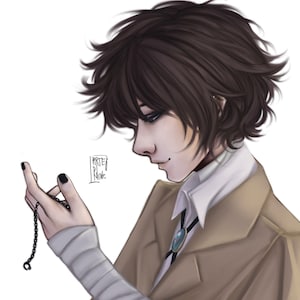 Yes, It's Chuuya's Hat Chain 7x7 Print (Dazai Osamu BSD)