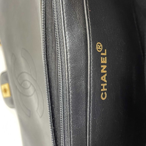 CHANEL - Vintage Classic CC Single Flap Black Med… - image 4