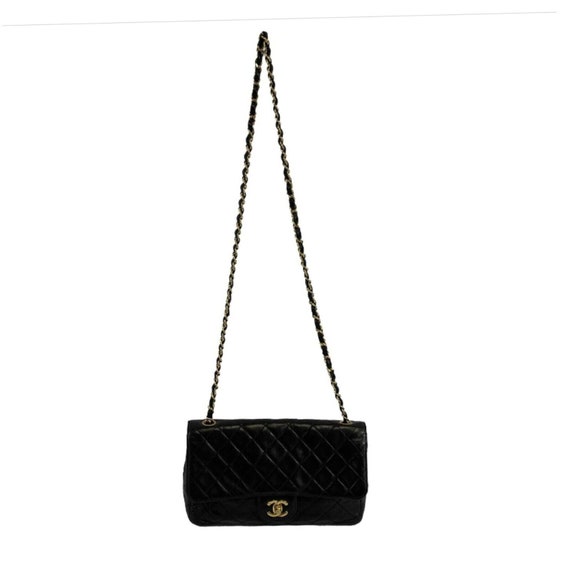 CHANEL - Vintage Classic CC Single Flap Black Med… - image 2