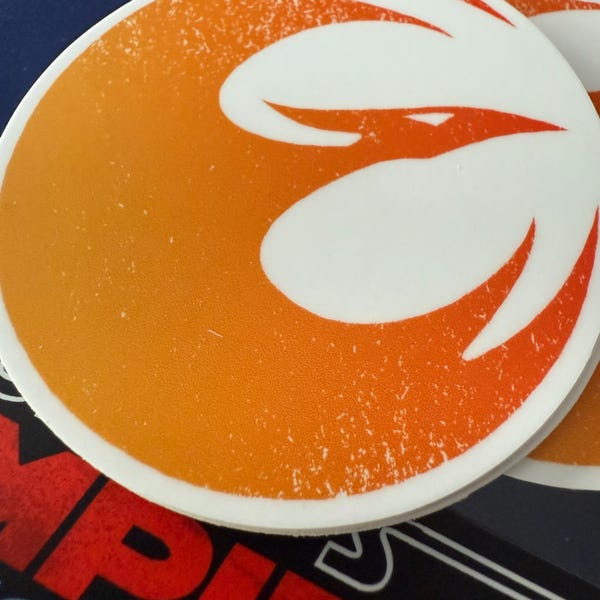 Vinylsticker Rebel Phoenix Squadron (distressed) - Star Wars Rebels [cirkel van 3 inch]