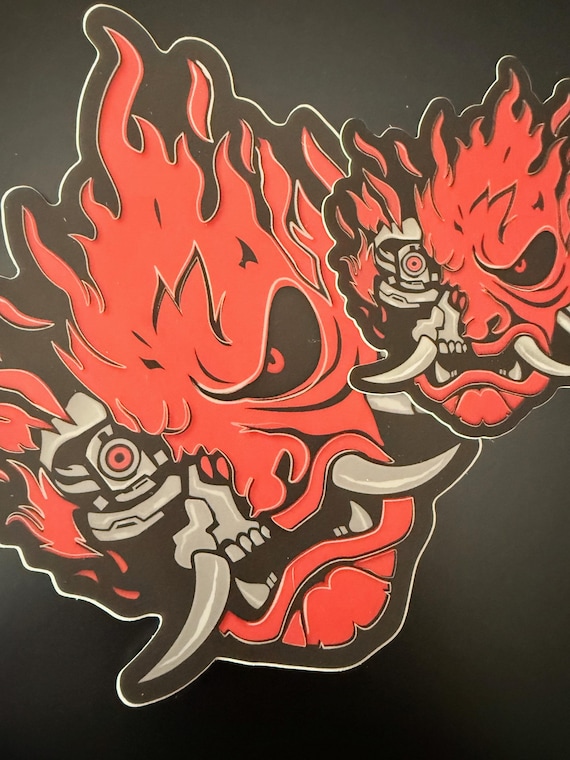 Samurai - Cyberpunk 2077 Vinyl Sticker [Two size options - 3 inch and 5 inch]