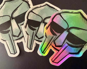 MF DOOM Vinyl Sticker – Hologram, Matte Finishes Available