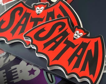Satan '66  Mashup Vinyl Sticker [Two size options - 4 inch and 5 inch]