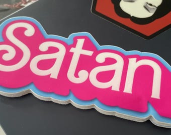 Satan/Barbie Mashup Sticker [4 inch]
