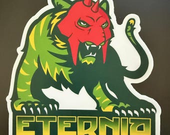 Battle Cat Mascot / Team Eternia [4 inch vinyl sticker]