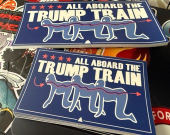Trump Train Human Centipede Vinyl Sticker [5 inch]