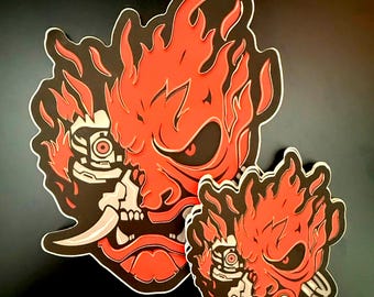 Samurai - Cyberpunk 2077 Vinyl Sticker [Two size options - 3 inch and 5 inch]