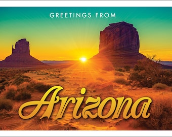 Tarjeta postal de Arizona - Valle del Monumento