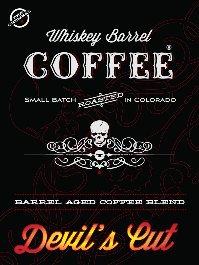 Devil's Cut Whiskey Barrel Coffee Wholebean Etsy