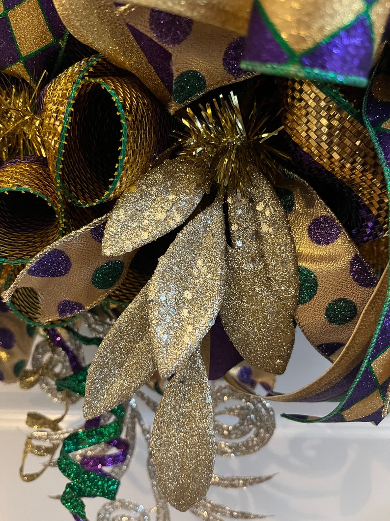 extra large mardi gras wreath