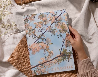 Flower themed notebook