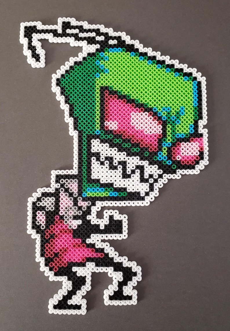 Invader Zim Sprite Mini Perler Bead Creation - Etsy