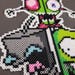 Invader Zim Sprite Mini Perler Bead Creation - Etsy