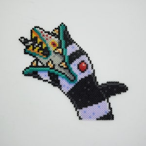 Beetlejuice, Lydia Deetz and Sandworm Mini Perler Bead Creations