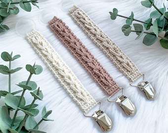 PATTERN: Crochet Pacifier Clip 