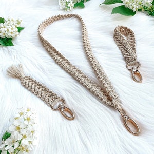 PATRÓN: Llavero de crochet "Freja" 3 en 1, muñequera, cordón, borla, nyckelband virkade, patrón de crochet en inglés (términos estadounidenses) y sueco