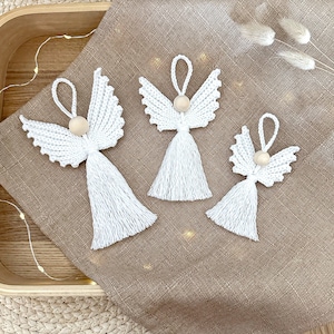 PATTERN: Crochet Angels &quot;Freja&quot; 3 sizes, christmas ornaments, home decoration holiday gift, christmas crochet pattern in English and Swedish