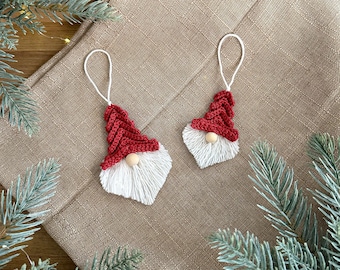 PATTERN: Crochet Christmas gnomes "Freja" 2 sizes, ornaments, home decoration holiday gift, christmas crochet pattern in English and Swedish