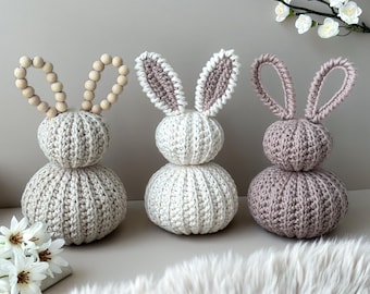 Crochet Bunny Pattern "Frejdis"  | Amigurumi Scandi Nursery Decor | 3 Ear Styles | Baby shower gift | PDF in English & Swedish