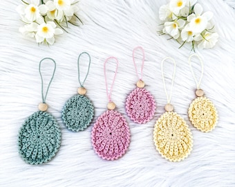 PATTERN: Crochet Easter egg decorations "Frejdis" 2-in-1, easter eggs, crochet pattern in English (US-terms) and Swedish