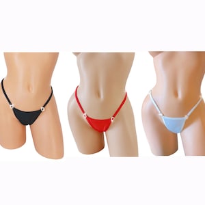 Save 10% with our Basic Saver 3 thong pack * Diamond Rhinestone Adjustable strap thong -  fits XS to XL *Stripper outfits exotic dancewear *