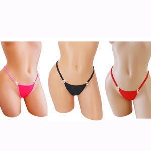 Save 10% with our 3 thong Color pack * Diamond Rhinestone Adjustable strap thong -  XS to XL *Stripper outfits exotic dancewear pole dance *