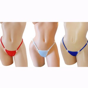 Save 10% with our USA thong pack * Diamond Rhinestone Adjustable strap thong -  fits XS toXL *Stripper outfits exotic dancewear pole dance *