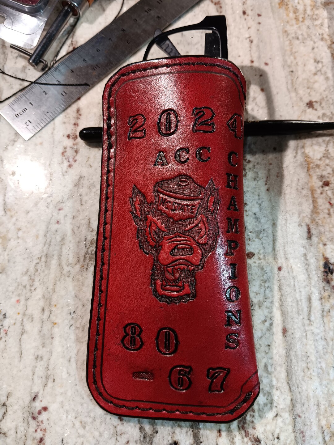 Custom Leather Glasses Case - Etsy