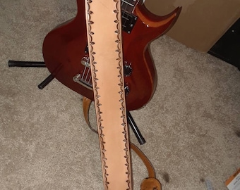 Custom Leather Guitar Strap