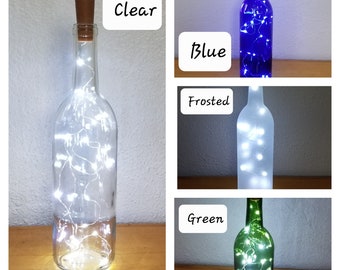 Lighted Wine Bottles Home Decoration Accent Lighting Wedding Favors Shelf Sitter Lights Mood Illuminated Fairy LED Cork Lights Housewarming